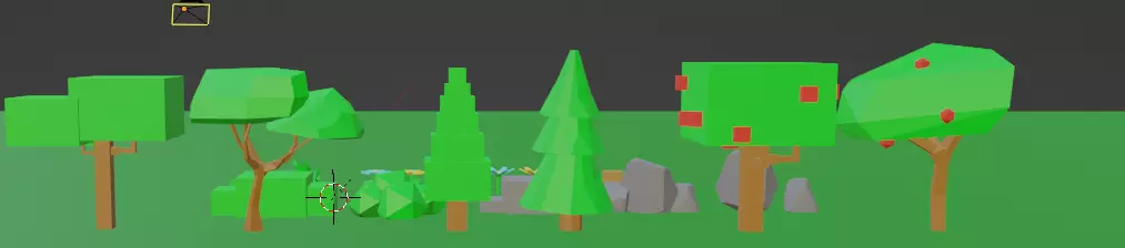 Low poly And Ultra low poly nature pack Low-poly 3D model_7
