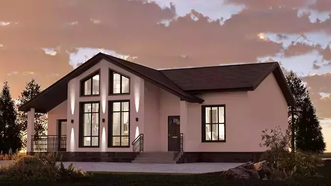 Modern Single-Story House 