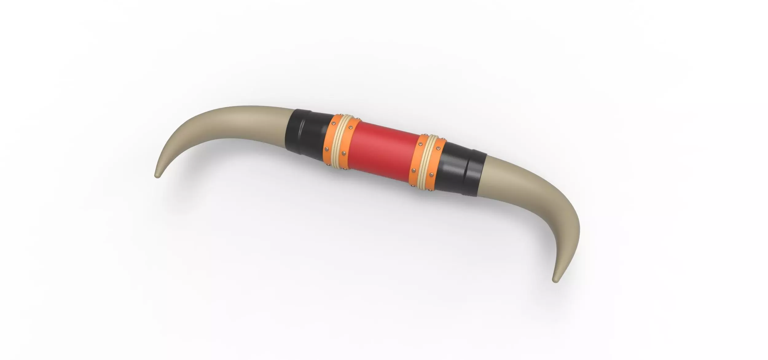 Bull horns for car ot truck Version 3 Scale 1 to 25 3D print model_0