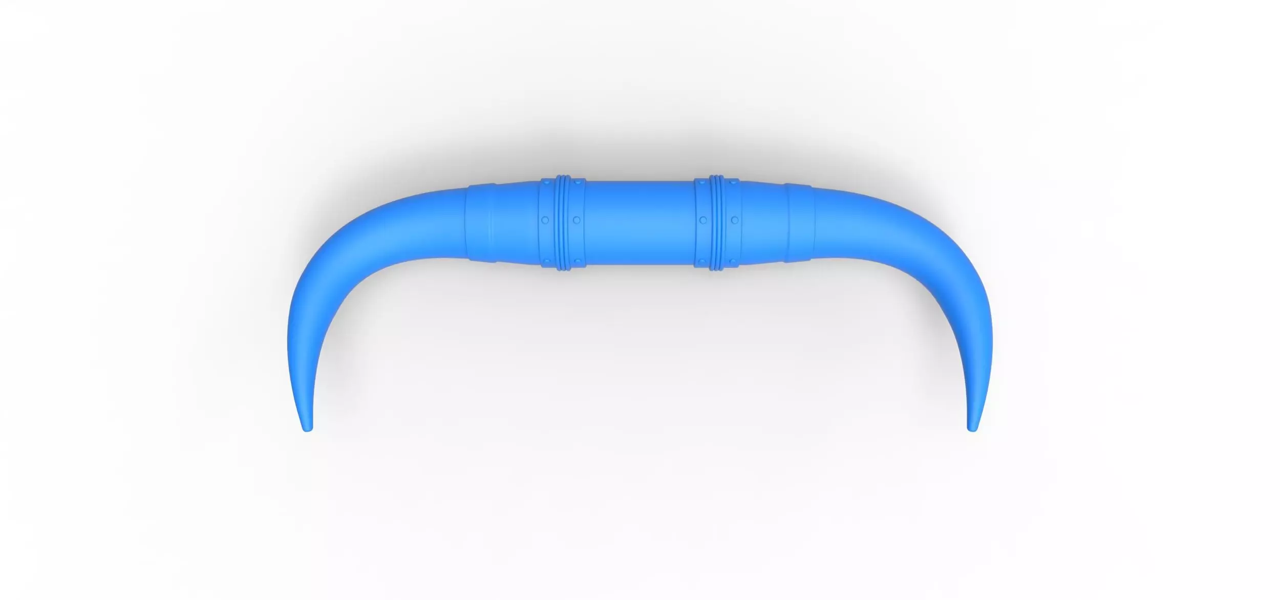 Bull horns for car ot truck Version 3 Scale 1 to 25 3D print model_13