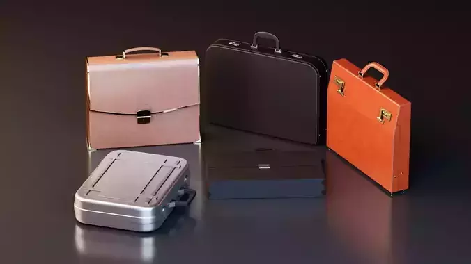 Briefcase Collection 3D model