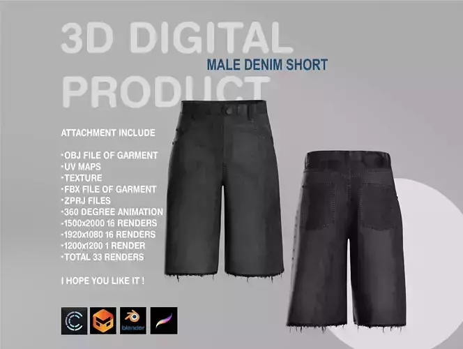 Male Denim Short
