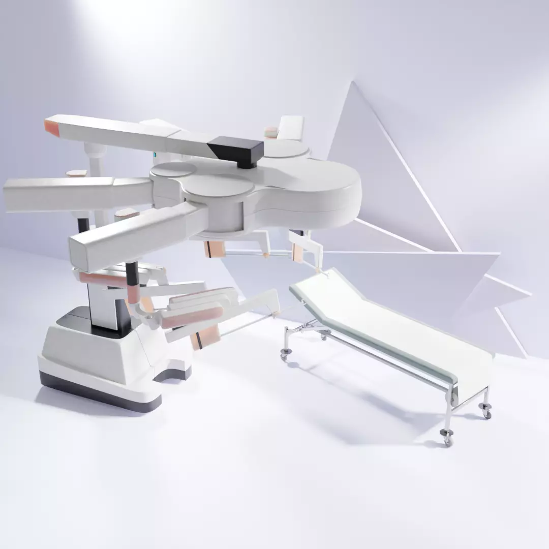 Da Vinci Surgical Robot 3D model_0