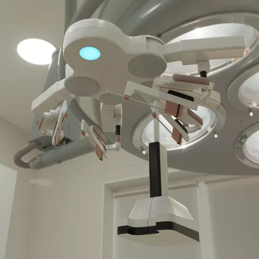 Da Vinci Surgical Robot 3D model_4