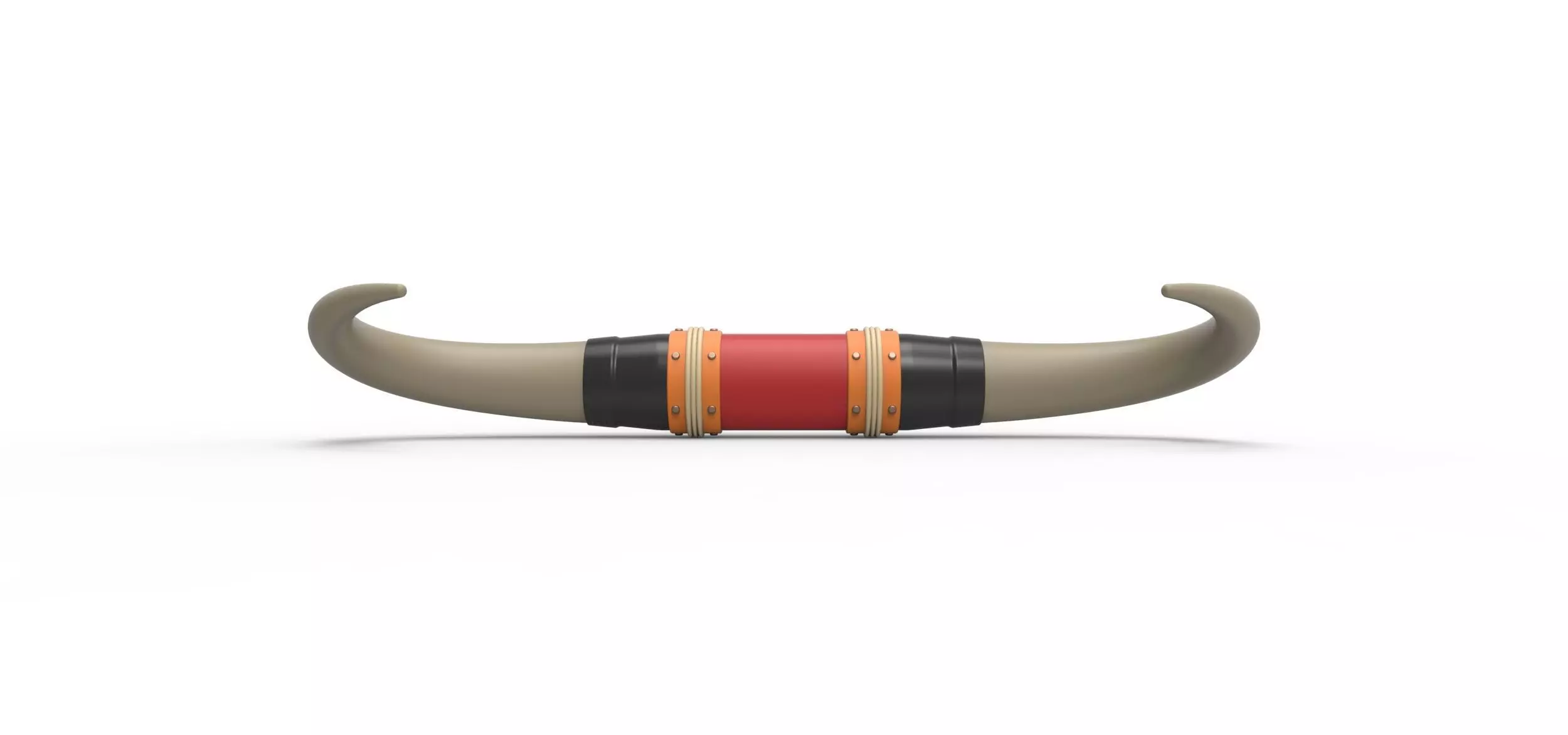 Bull horns for car ot truck Version 4 Scale 1 to 25 3D print model_3