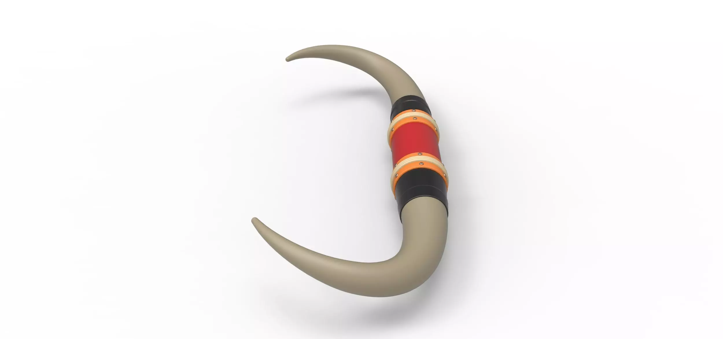 Bull horns for car ot truck Version 4 Scale 1 to 25 3D print model_6