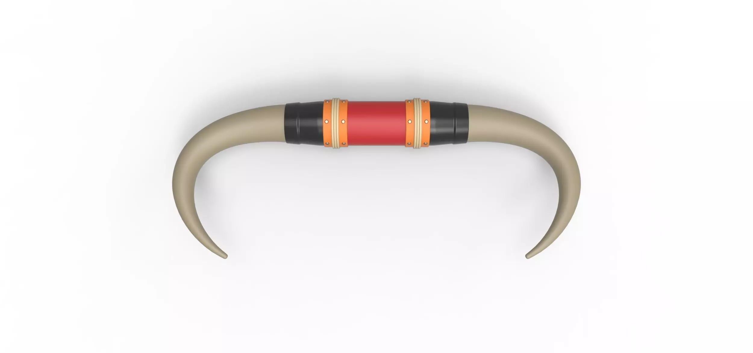 Bull horns for car ot truck Version 4 Scale 1 to 25 3D print model_4