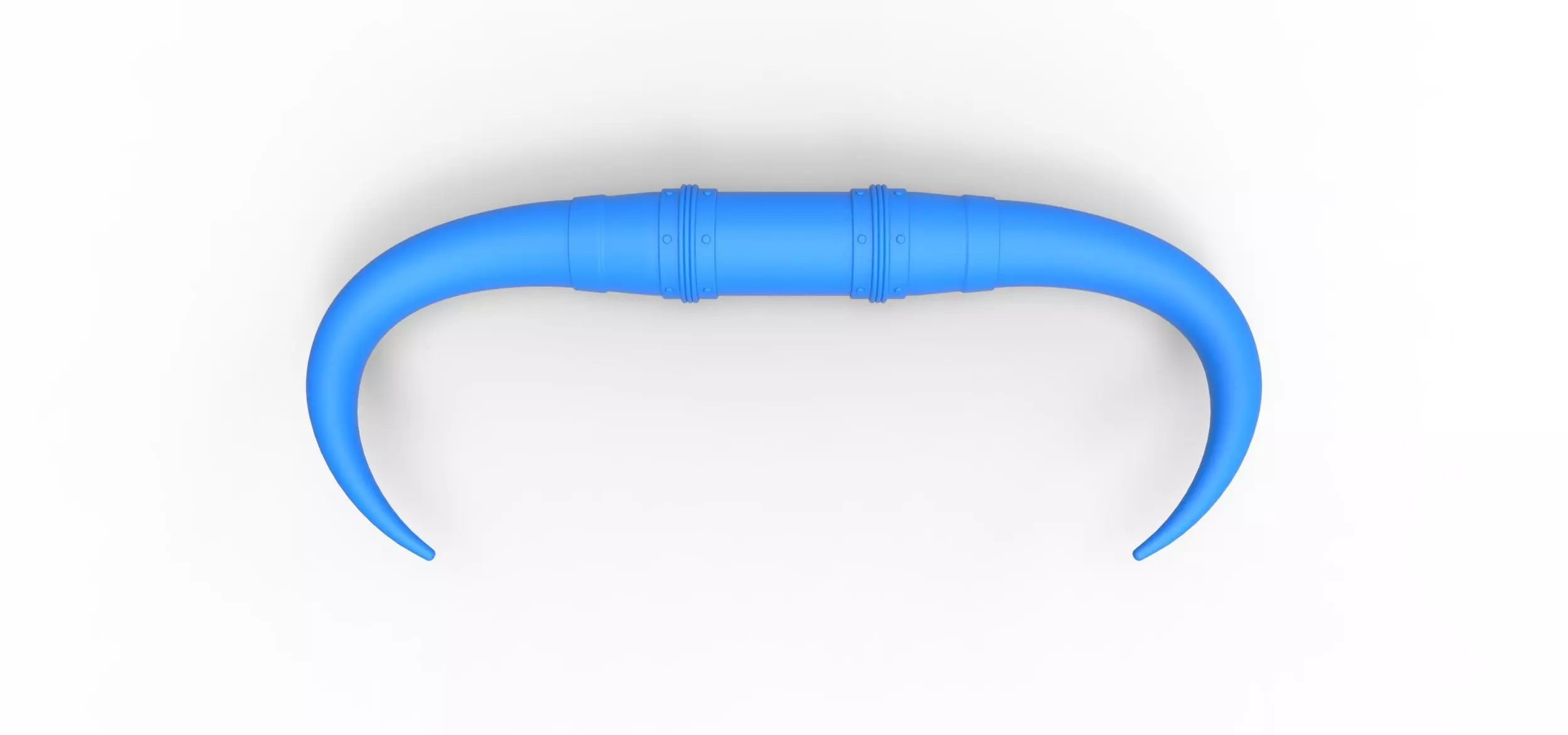 Bull horns for car ot truck Version 4 Scale 1 to 25 3D print model_13