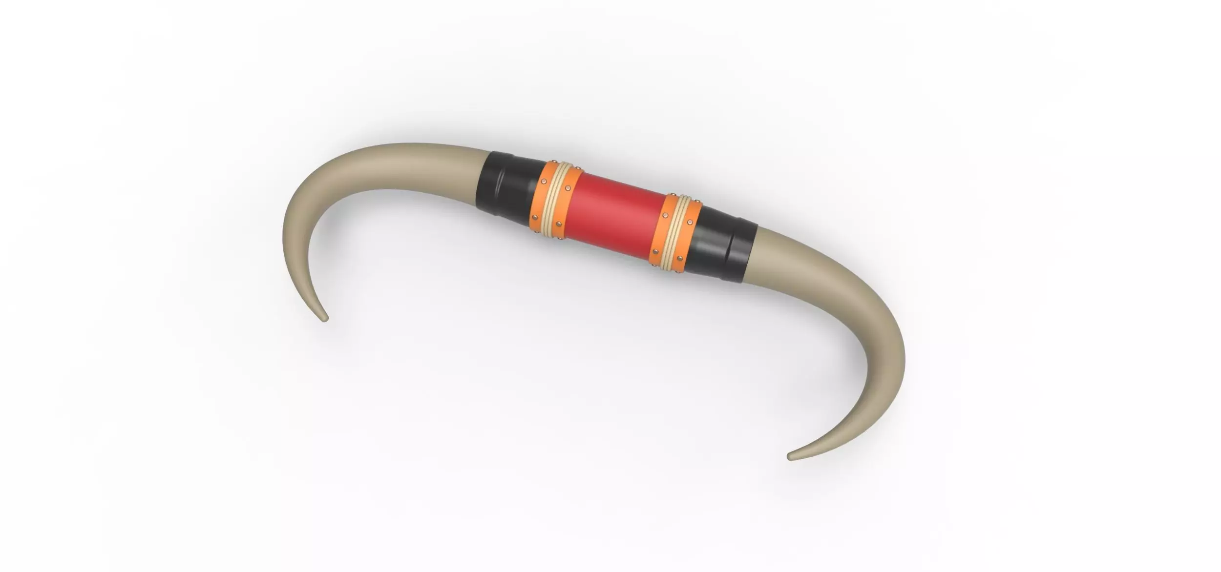 Bull horns for car ot truck Version 4 Scale 1 to 25 3D print model_0