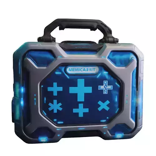 Sci Fi Medical Kit Low-poly 3D model