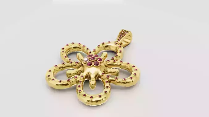 Spider Pendant 3D printable model  