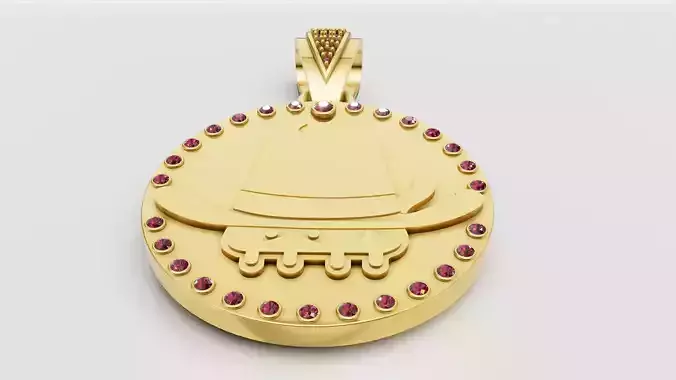 Cow boy Pendant  3D printable model  