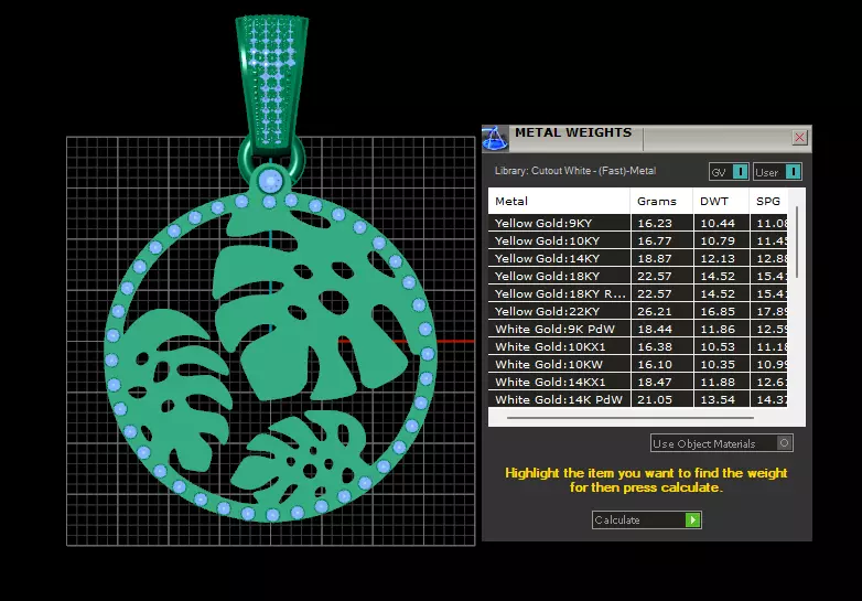 Monstera Pendant 3D printable model 3D print model_8