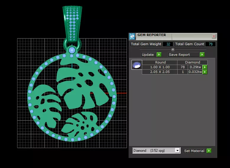 Monstera Pendant 3D printable model 3D print model_7