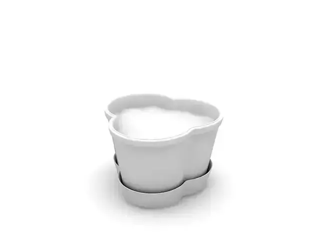 Realistic Flower Pot 3D Model  3ds Max 