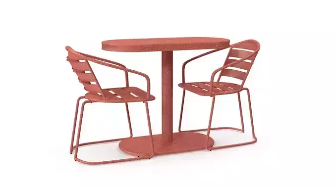 SANTA MONICA BISTRO SET 3D model
