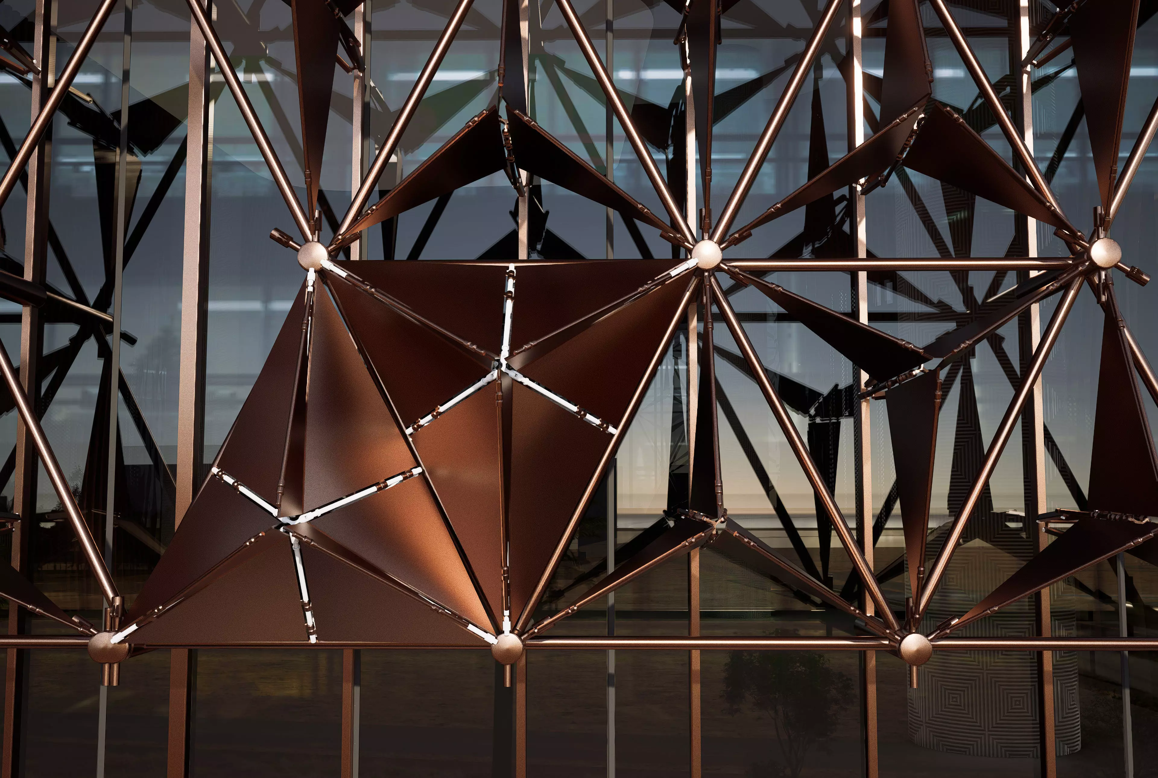 Kinetic facade Model 3D model_1