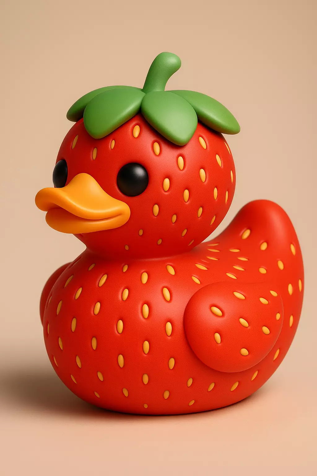 Strawberry Duck 3D Model 3D print model_0