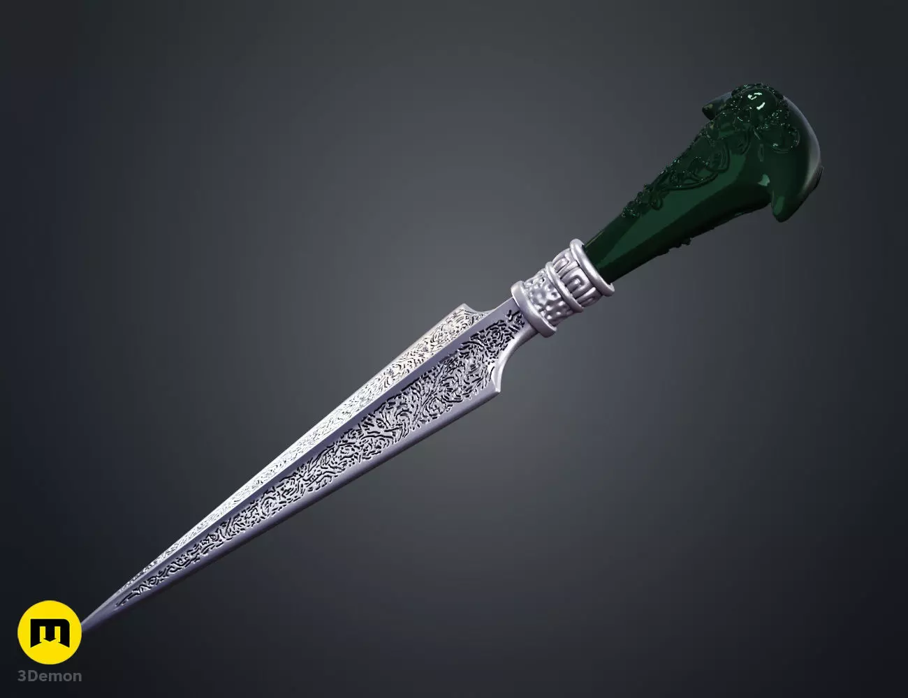 Bellatrix Lestrange Dagger - Harry Potter 3D print model_10
