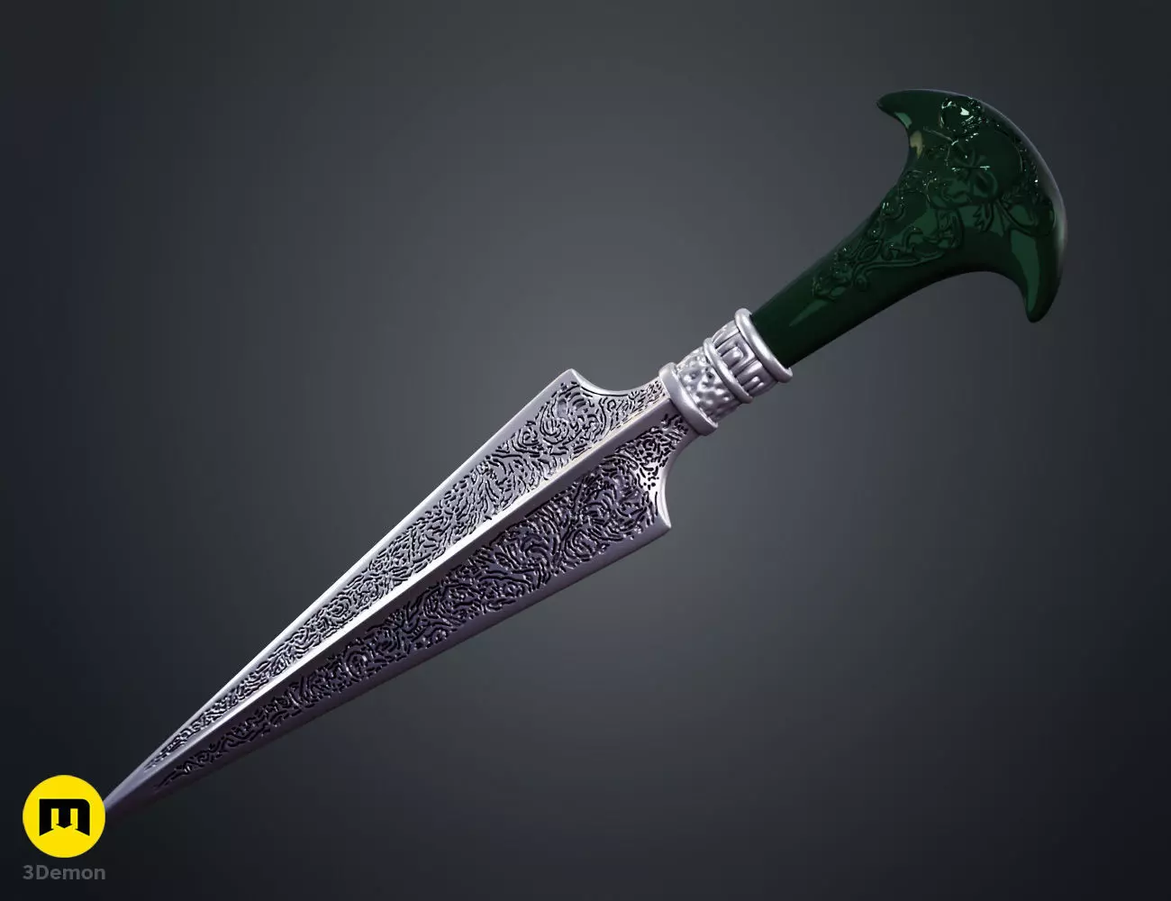 Bellatrix Lestrange Dagger - Harry Potter 3D print model_9