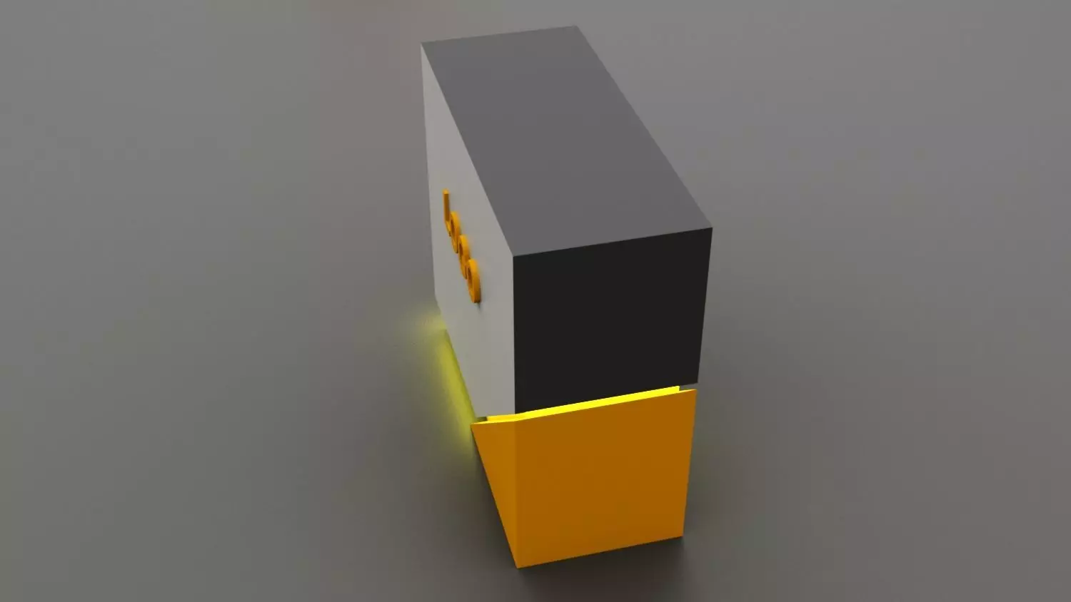 Set of 4 Exhibition Reception Counters Low-poly 3D model_7