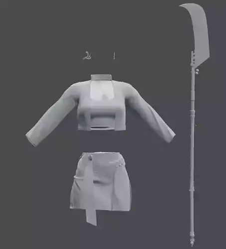 Kpop demon hunters Mira Outfit and weapon