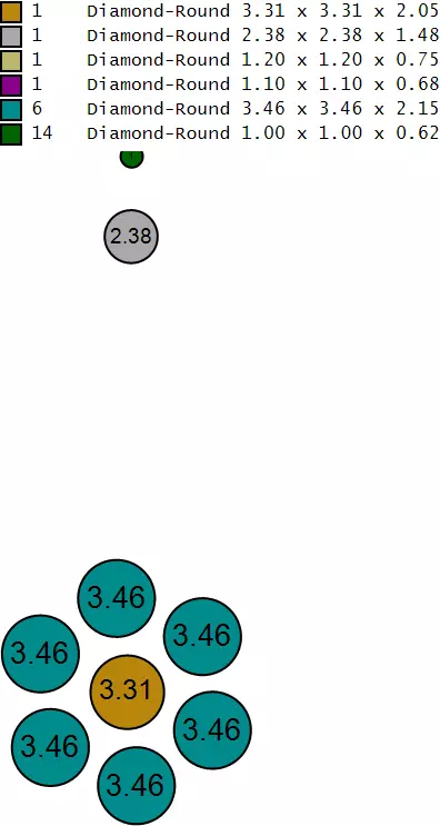 Hexagon Pendant  3D print model_6