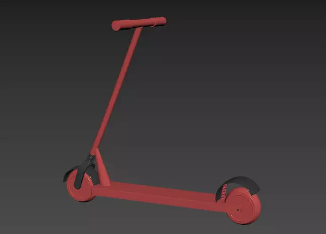 Electric Scooter 3D Model 3D model_1