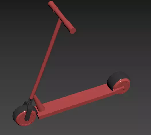 Electric Scooter 3D Model 3D model_2