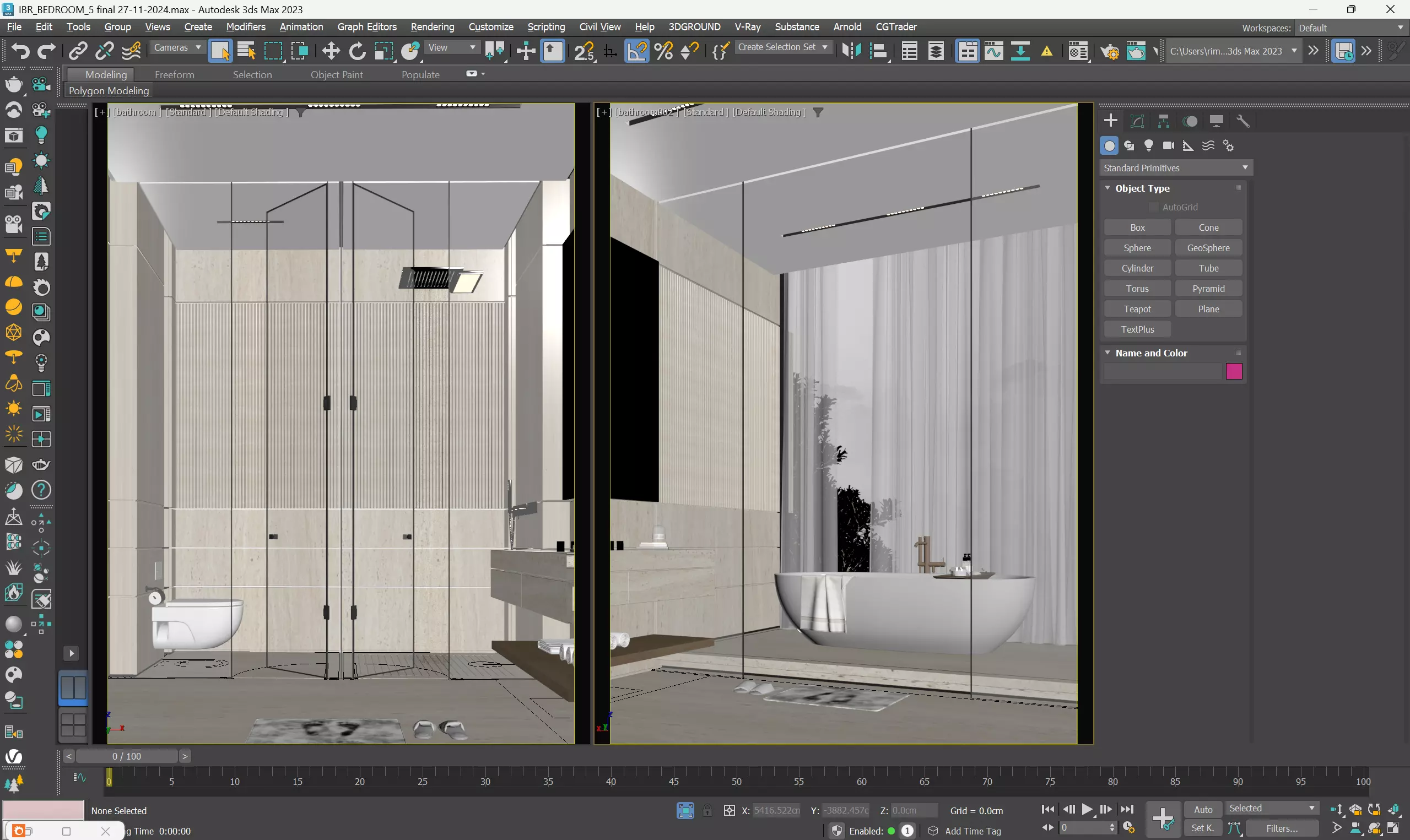 Modern Luxury Villa Bedroom Interior 3D Model MAX 3D model_8