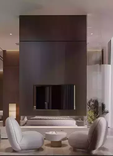 Modern Luxury Villa Bedroom Interior 3D Model MAX 3D model Modern Luxury Villa Bedroom Interior 3D Model MAX 3D model