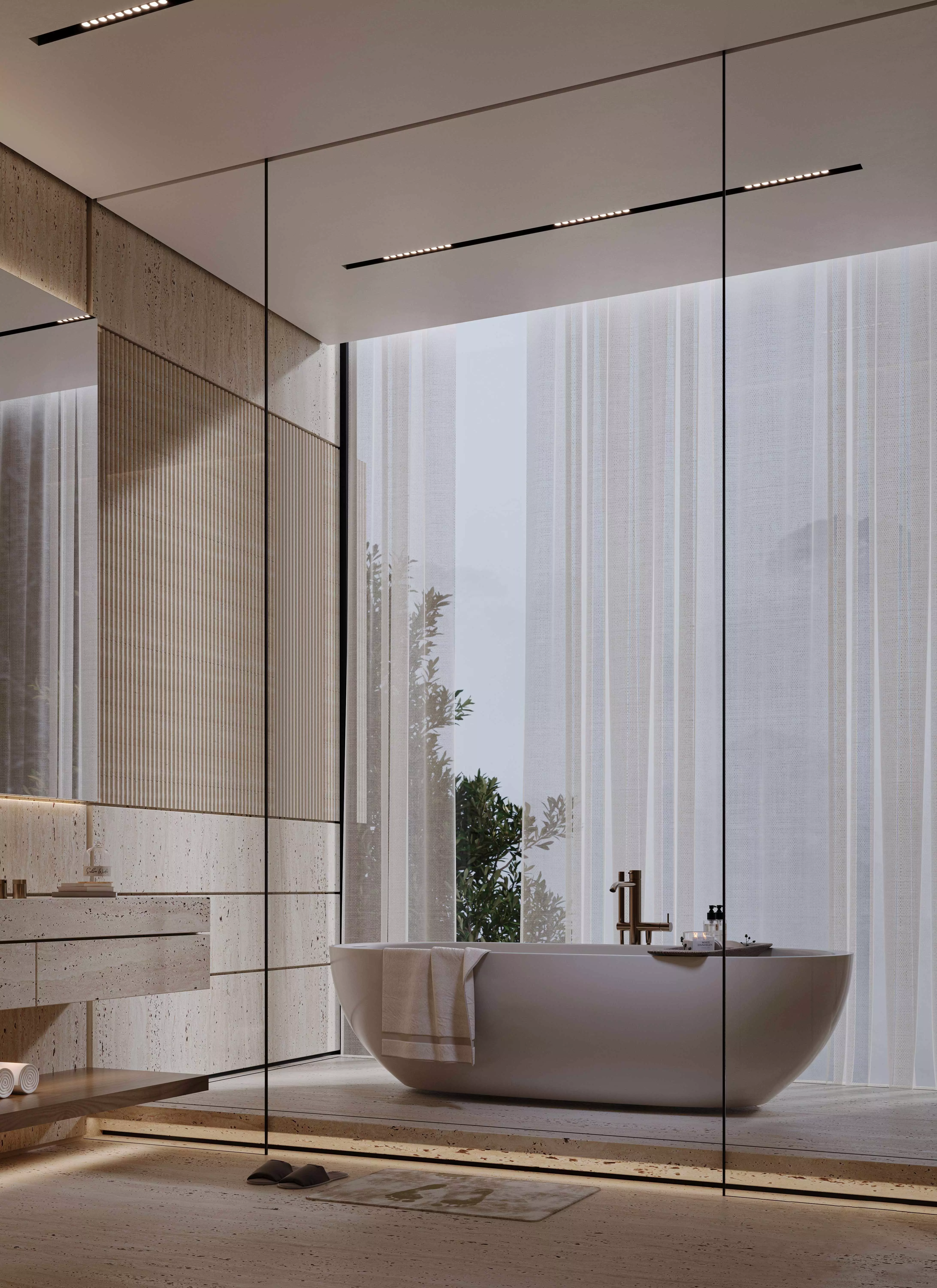 Modern Luxury Villa Bedroom Interior 3D Model MAX 3D model_2