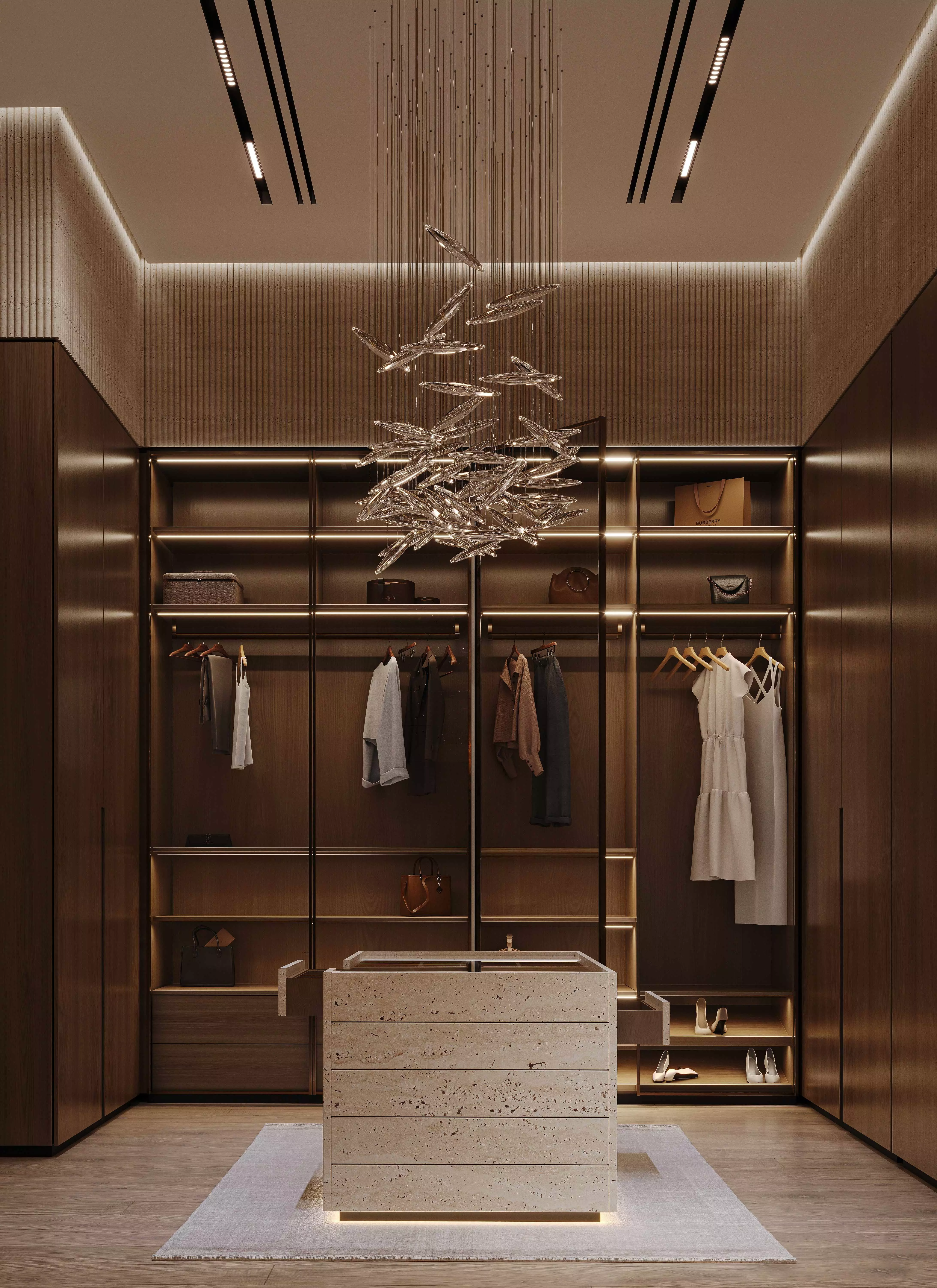 Modern Luxury Villa Bedroom Interior 3D Model MAX 3D model_1