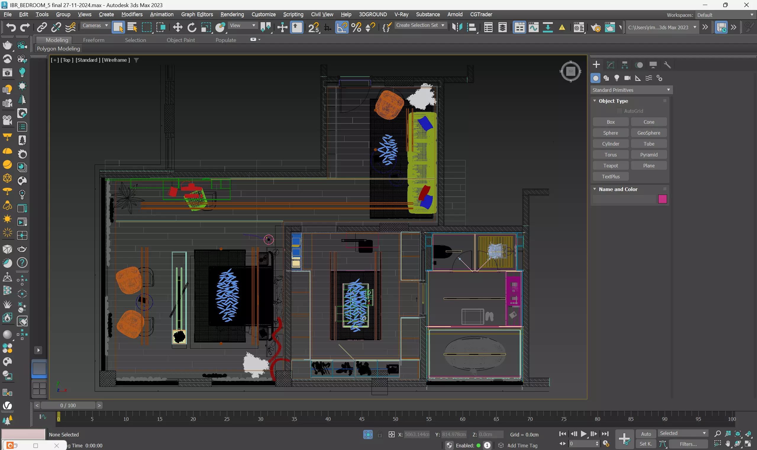 Modern Luxury Villa Bedroom Interior 3D Model MAX 3D model_9