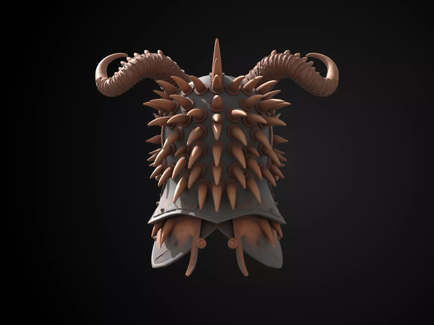 Stylized Viking Helmet - Drakehorn Raider 3D print model_6