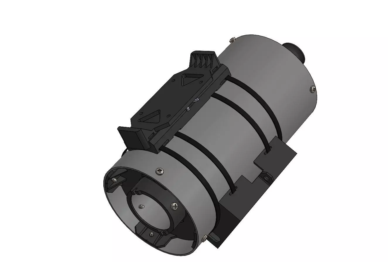 Cassette for FPV drone fiber optic   3D print model_4