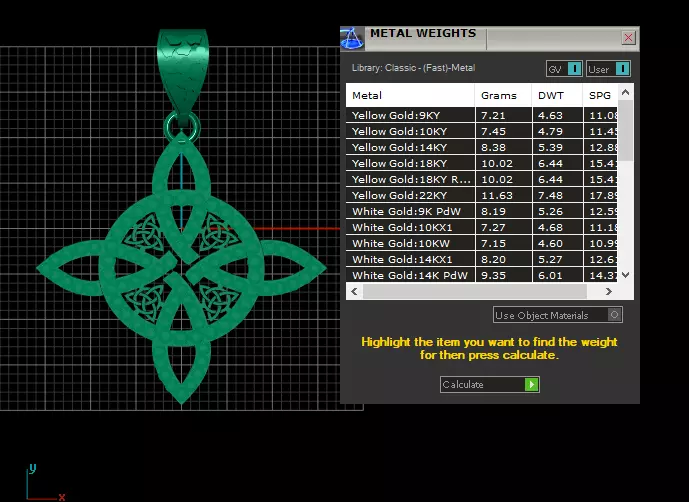 Celtic knot pendant 3D printable model 3D print model_6