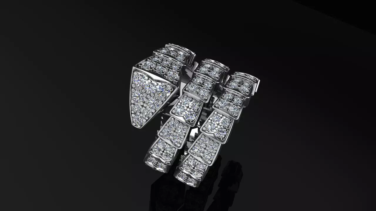 Bvlgari Ring 3D print model_0