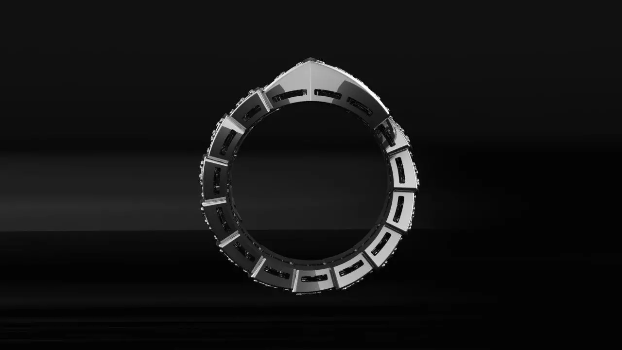 Bvlgari Ring 3D print model_2