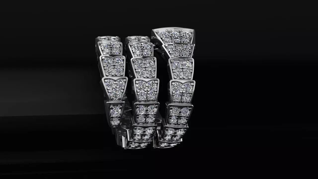 Bvlgari Ring 3D print model_4
