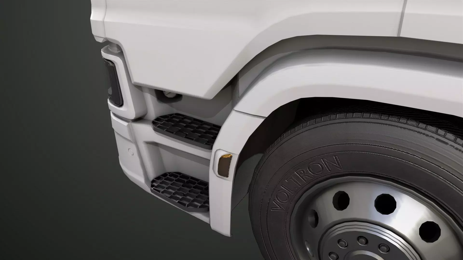 Heavy Truck Chassis 06  Interior All PBR Unity UE Textures Low-poly 3D model_22