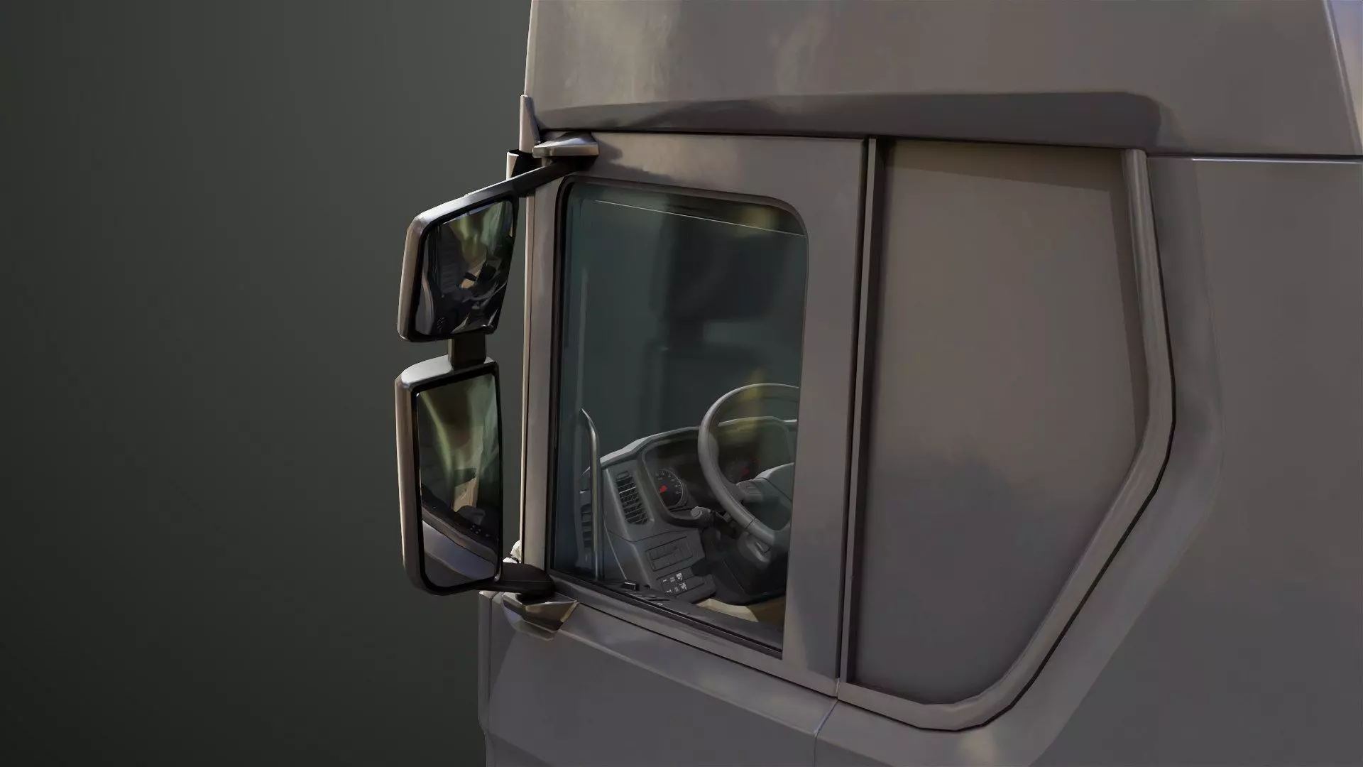 Heavy Truck Chassis 06  Interior All PBR Unity UE Textures Low-poly 3D model_27