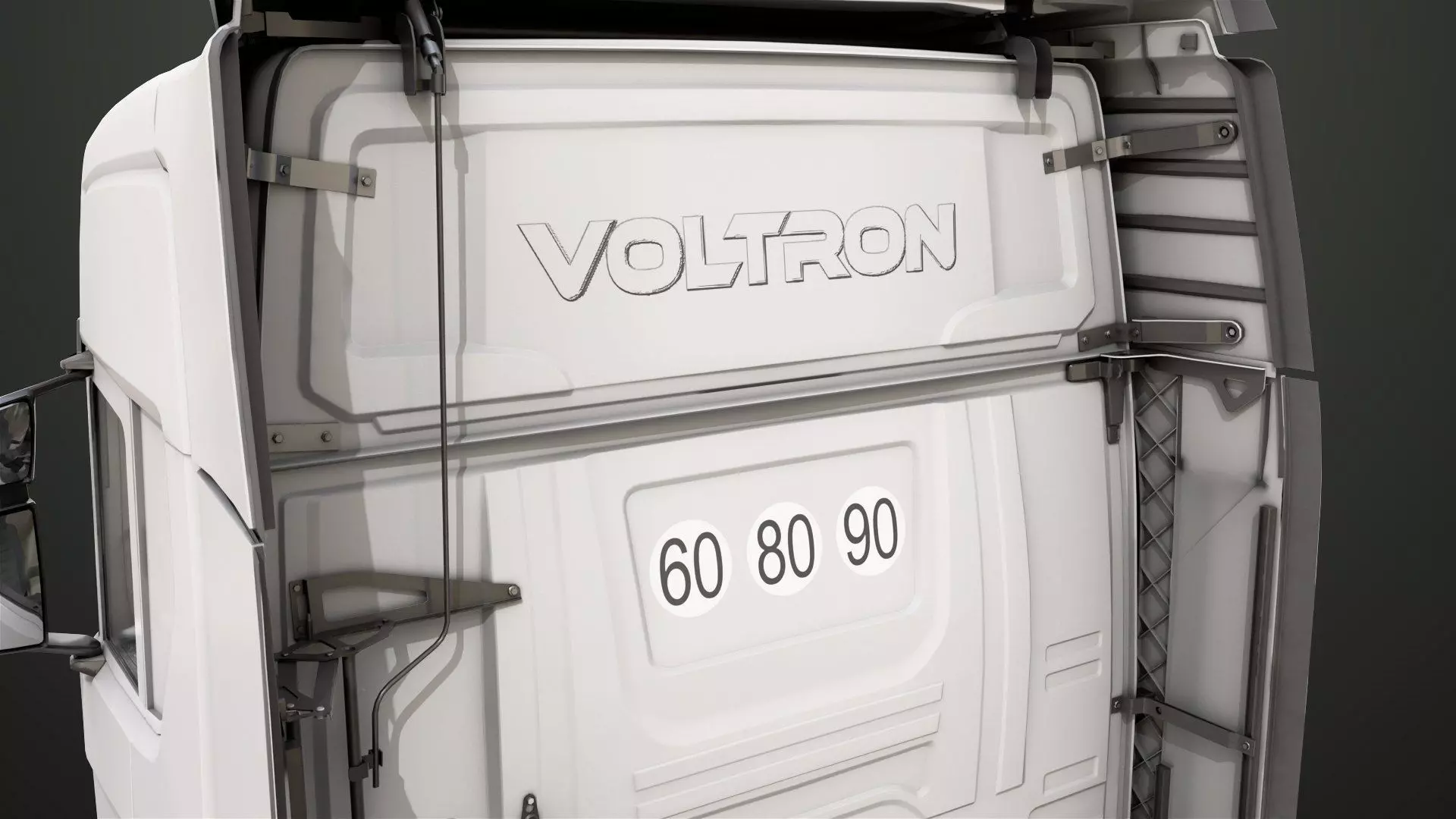 Heavy Truck Chassis 06  Interior All PBR Unity UE Textures Low-poly 3D model_18