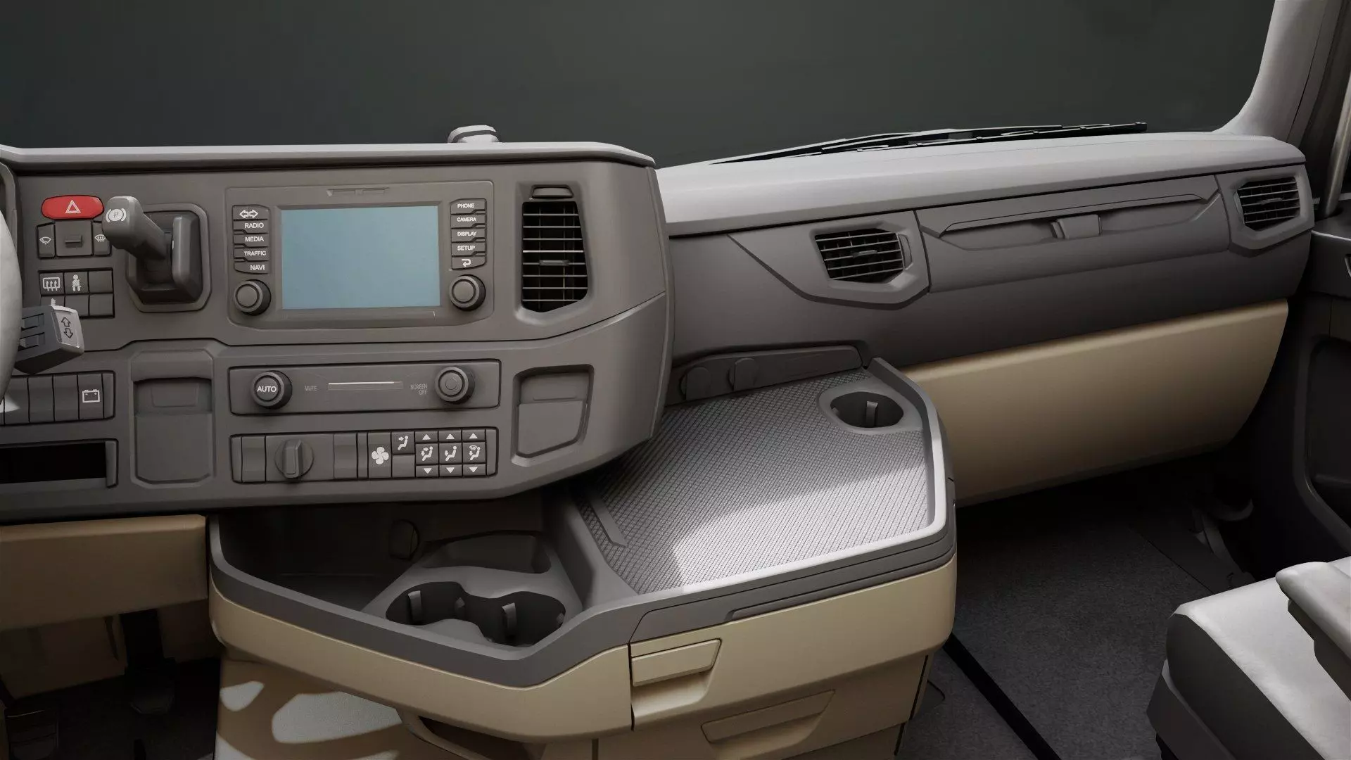 Heavy Truck Chassis 06  Interior All PBR Unity UE Textures Low-poly 3D model_33