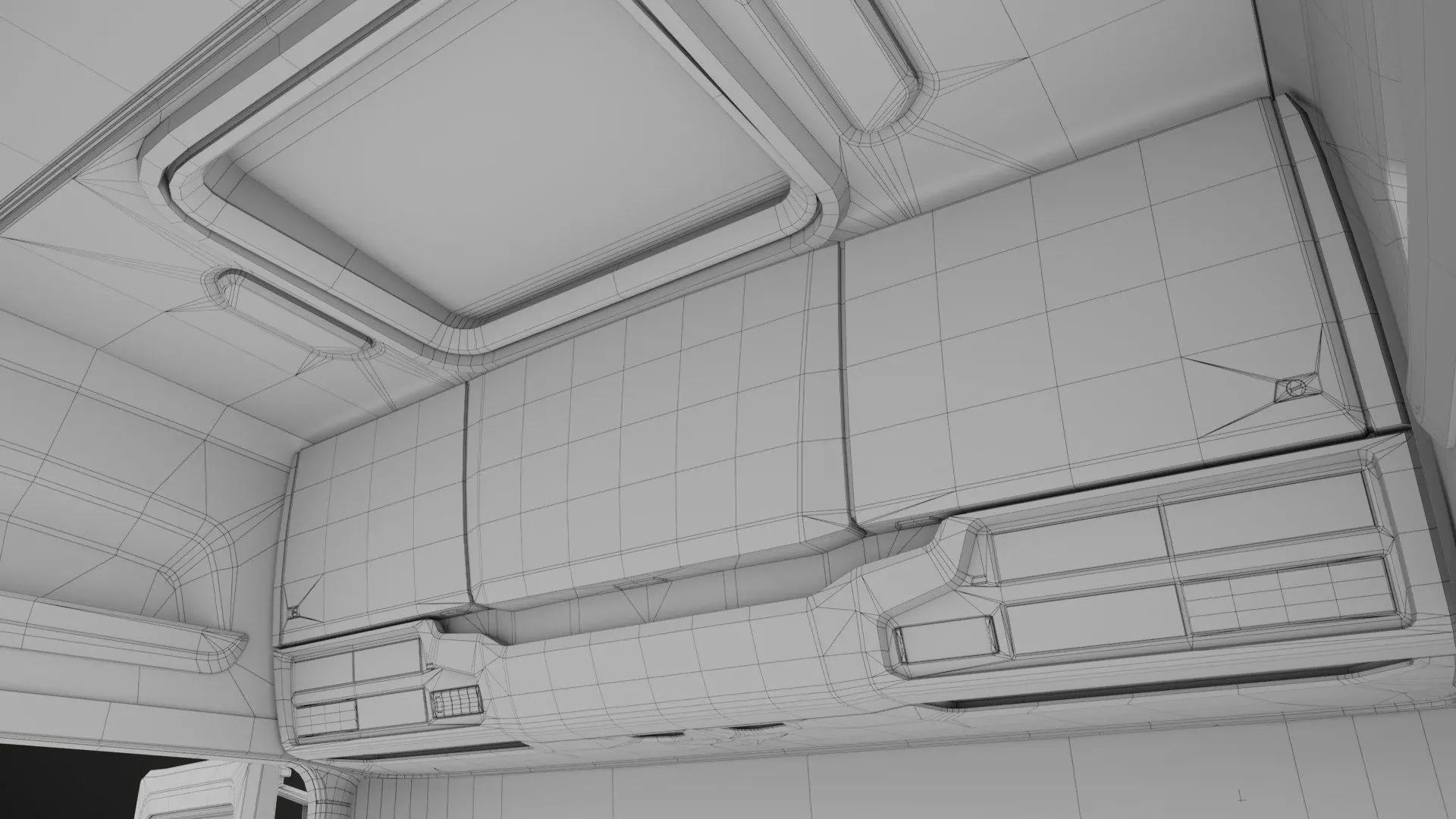 Heavy Truck Chassis 06  Interior All PBR Unity UE Textures Low-poly 3D model_57