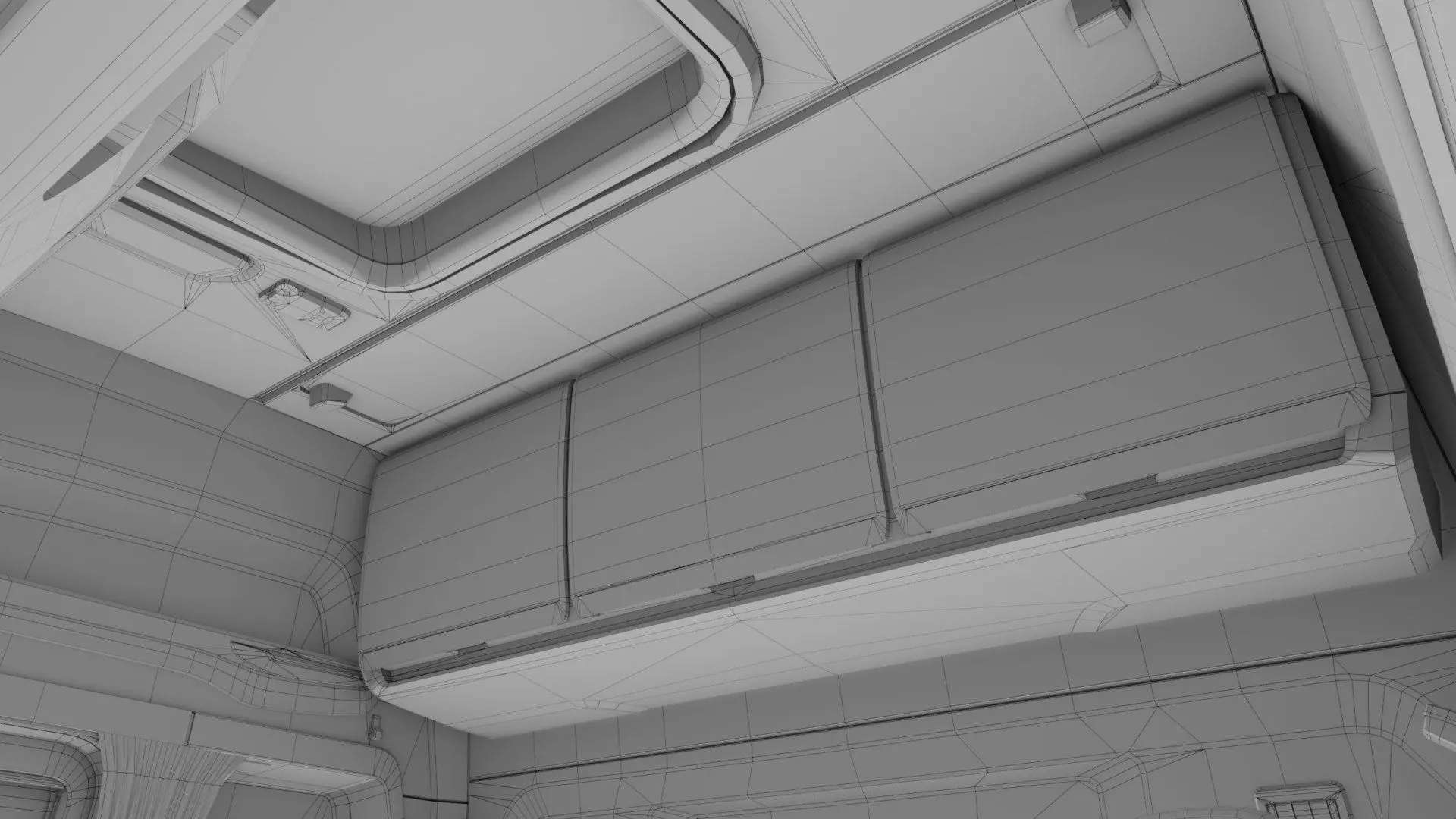 Heavy Truck Chassis 06  Interior All PBR Unity UE Textures Low-poly 3D model_59