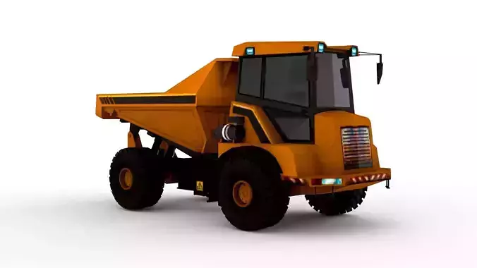 Realistic Construction Truck 3D Model - Heavy Machinery Low-poly 3D model Realistic Construction Truck 3D Model - Heavy Machinery Low-poly 3D model