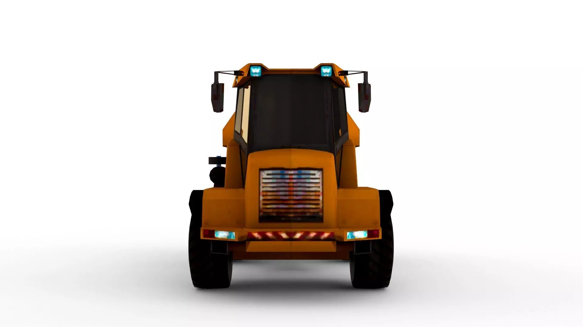 Realistic Construction Truck 3D Model - Heavy Machinery Low-poly 3D model_2