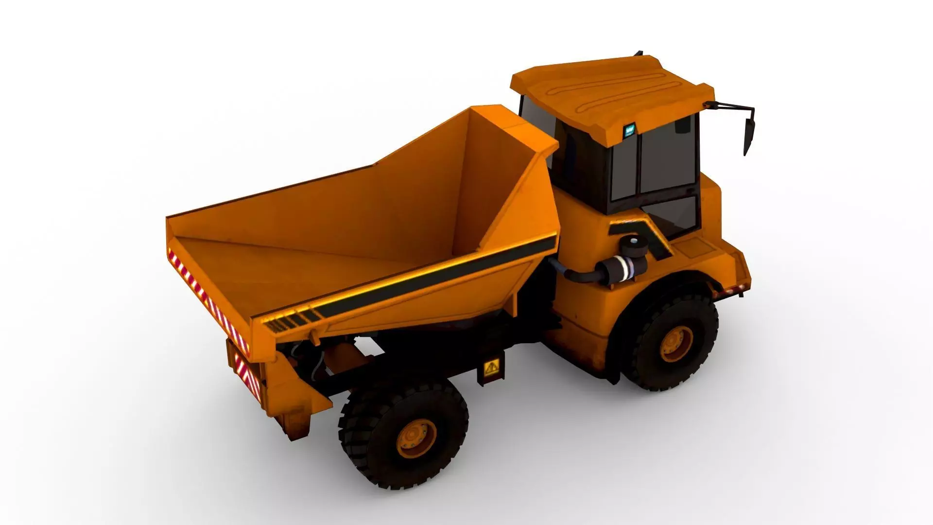 Realistic Construction Truck 3D Model - Heavy Machinery Low-poly 3D model_5