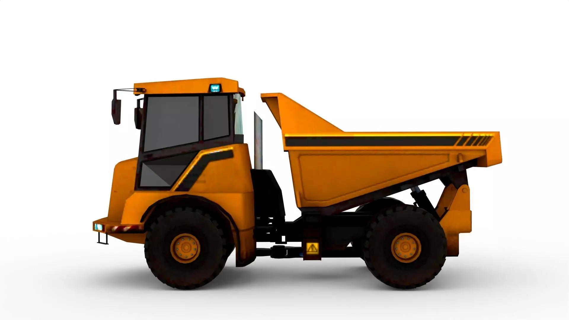 Realistic Construction Truck 3D Model - Heavy Machinery Low-poly 3D model_6